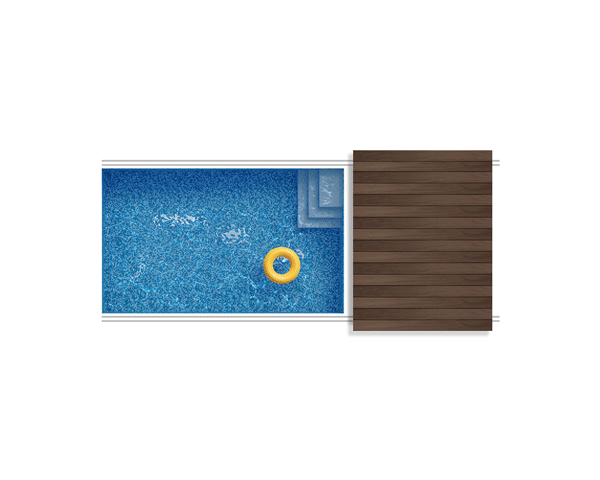 Schwimmbadüberdachung 2 Segmente verschieben sich ineinander